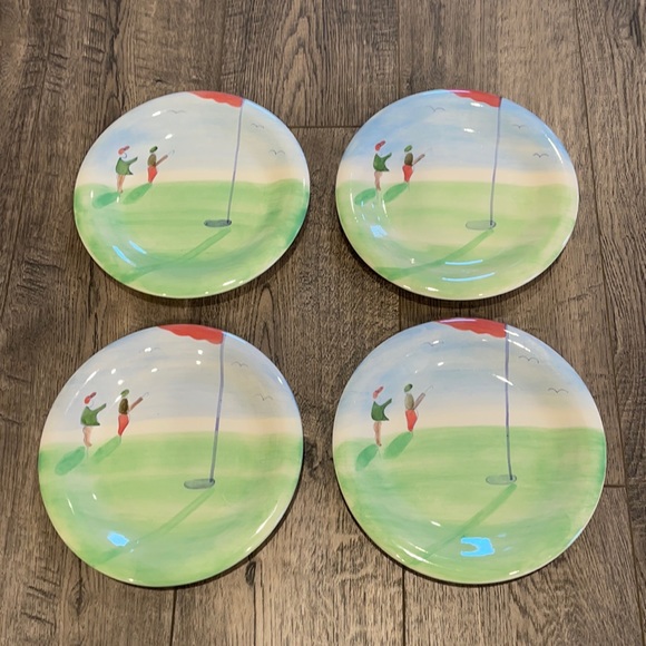 Golf 🏌️‍♂️Plates - Set of 4 🏌️‍♀️ - Picture 1 of 3